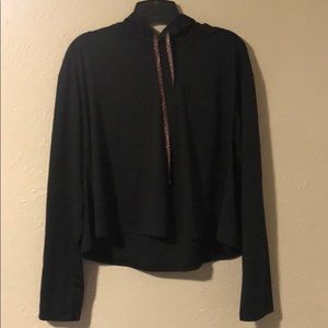 Cropped, workout hoodie